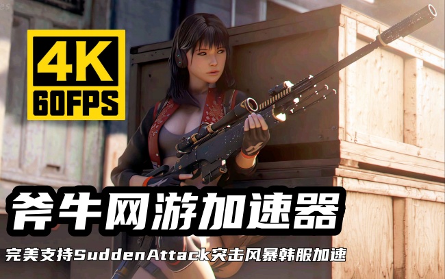 玩韩服Sudden Attack突击风暴就用斧牛加速器,低延迟不卡顿不掉线